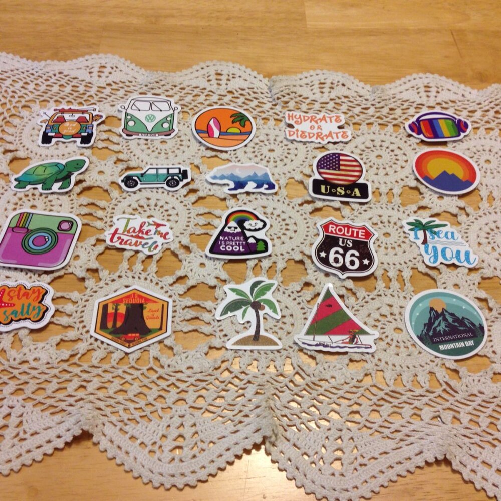 Adventure stickers bundle - Travel, Road Trip